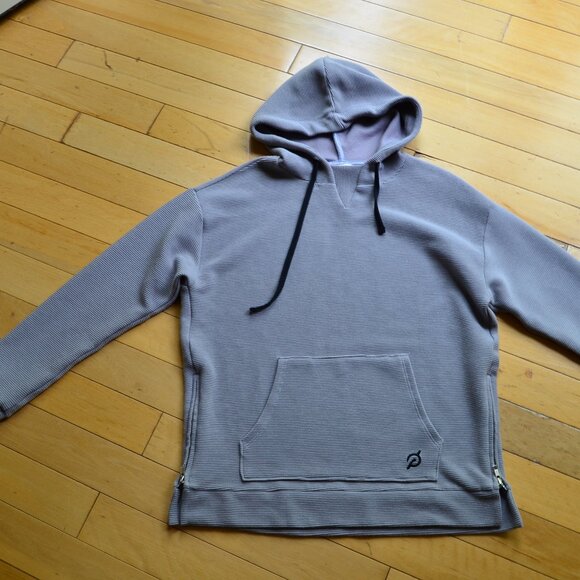 Peloton Ribbed Side Zip Hoodie Sweatshirt Kangaroo Pocket Size S - Picture 2 of 9